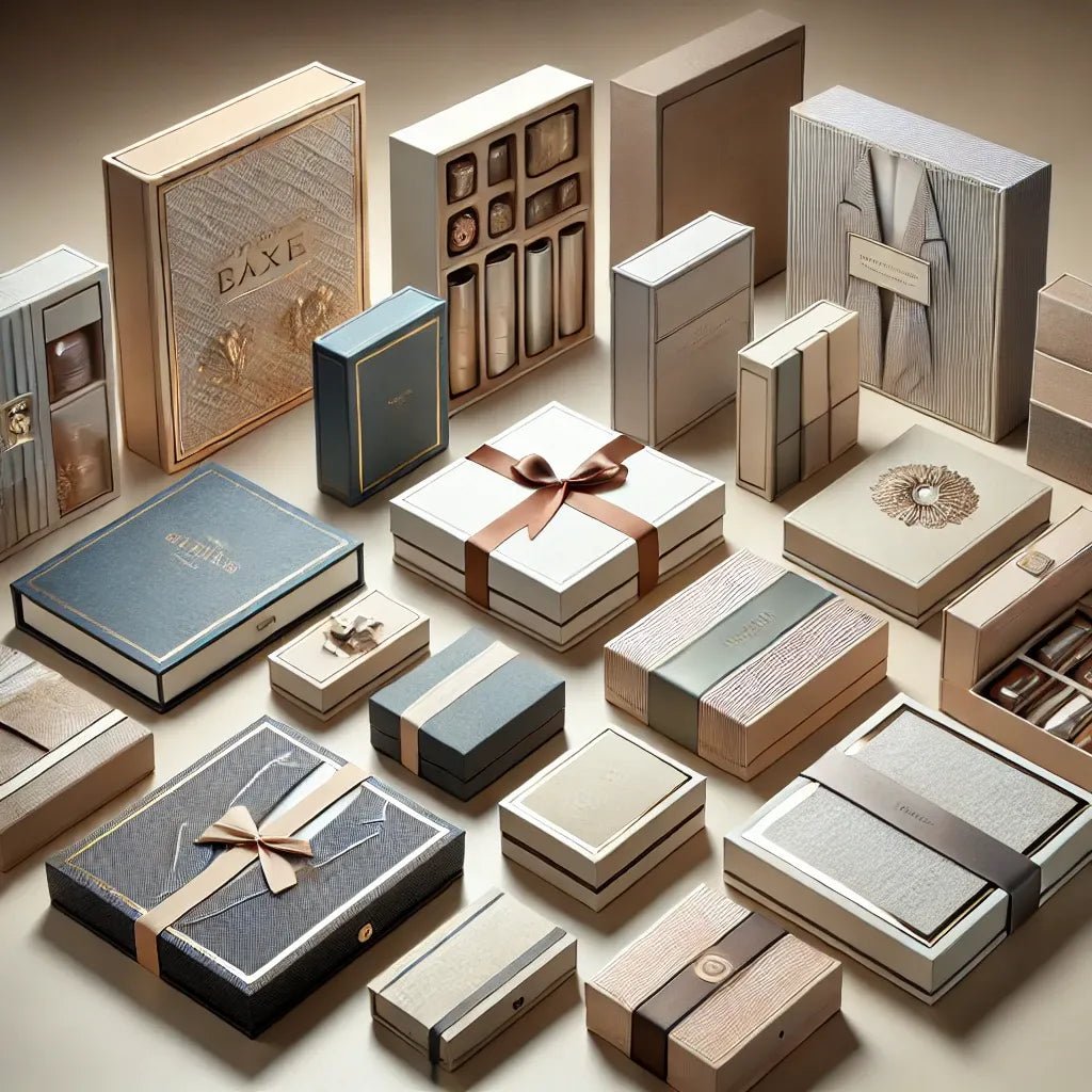 Luxury rigid box packaging showcasing custom UV printing and embossing by Shree Printwell