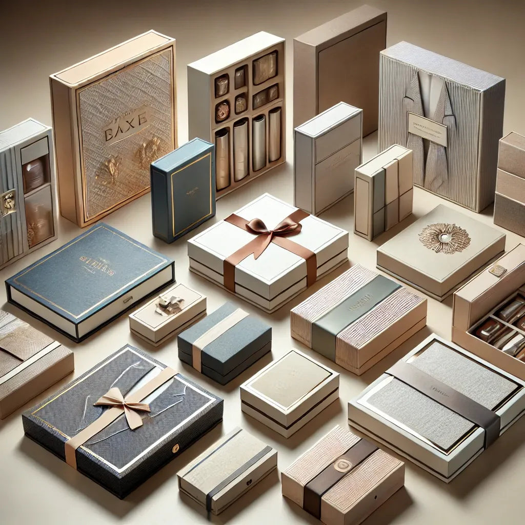 Luxury rigid box packaging showcasing custom UV printing and embossing by Shree Printwell