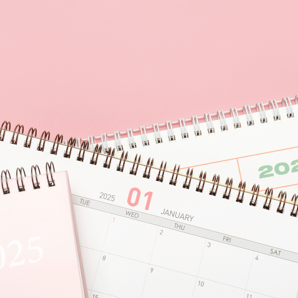 Spiral binded calendar